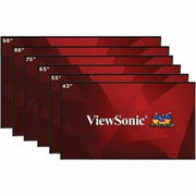 ViewSonic CDE98G3 98 Inch 4K UHD OS-Free Commercial Display with 500-nit Brightness, 1200:1 Contrast Ratio, 10W Dual Speakers, HDMI, USB C, VGA, and USB Inputs