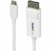 StarTech.com - StarTech 6ft USB-C to DP 1.2 Cable, 4K 60Hz, White for MacBook Pro/Air M1/M2/M3/M4
