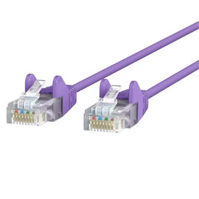 Belkin Cat6 Slim 28awg Cable-purple -3ft