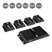 SIIG 4 Port HDMI Splitter over Cat6 Extender with IR - 40m
