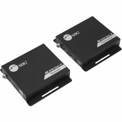 SIIG HDMI 4K30Hz KVM Over IP Extender - 120m(394ft) - Over IP KVM Extender - One to Many - HDMI Loop-out - Downscaler - Low-latency