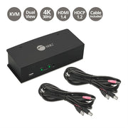 SIIG 2x1 Dual View USB HDMI KVM Switch - 4K 30Hz