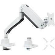 SIIG Single 43&amp;quot; Monitor Heavy-Duty Premium Gas Spring Desk Mount - White, VESA 75x75, 100x100, 200x200mm