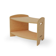 Seoras 1-Level 45 Degree Curved Corner Shelf  - 15.5"H x 25.5"W x 15.5"D