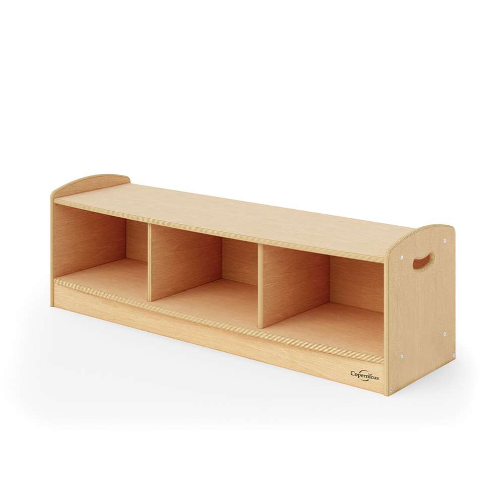 Seoras 1-Level Staggered Shelf (Solid Kickplate) - 15.5"H x 49"W x 15"D