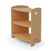 Seoras 2-Level 45 Degree Curved Corner Shelf - 25.25"H x 25.5"W x 15.5"D