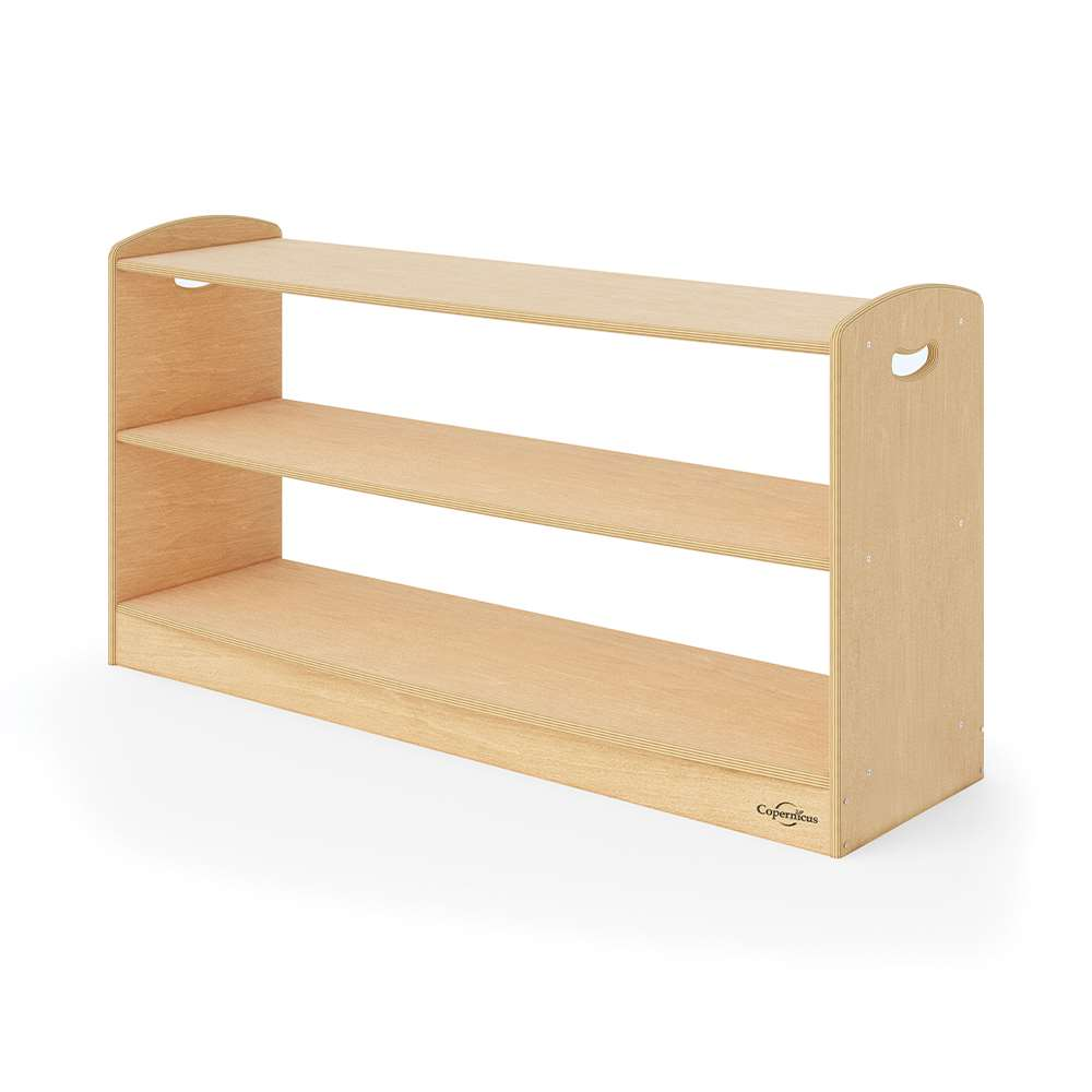 Seoras 2-Level Open Back Shelf (Solid Kickplate) - 25.25"H x 49"W x 14"D