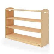 Seoras 3-Level Open Back Shelf (Solid Kickplate) - 35.5"H x 49"W x 14"D