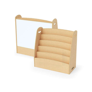 Seoras 5-Shelf Book Display - Premium Model (Solid Kickplate) - 30"H x 30"W x 14"D
