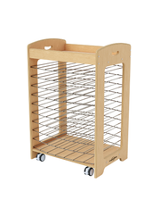 Seoras Birch Drying Rack with Casters - 44.25"H x 29.5"W x 26.25"D