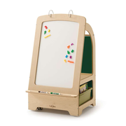 Seoras Birch Early Learning Center with Sage Tubs - 45.25"H x 25"W x 23"D