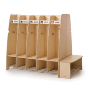 Seoras Cubby End Unit for 2 Students - 12.25"H x 30"W x 10.5"D