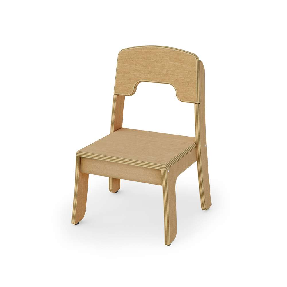 Seoras 10in Birch Classroom Chair - 22.5"H x 15.25"W x 13.75"D