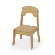 Seoras 12in Birch Classroom Chair - 26.5"H x 16.25"W x 15"D