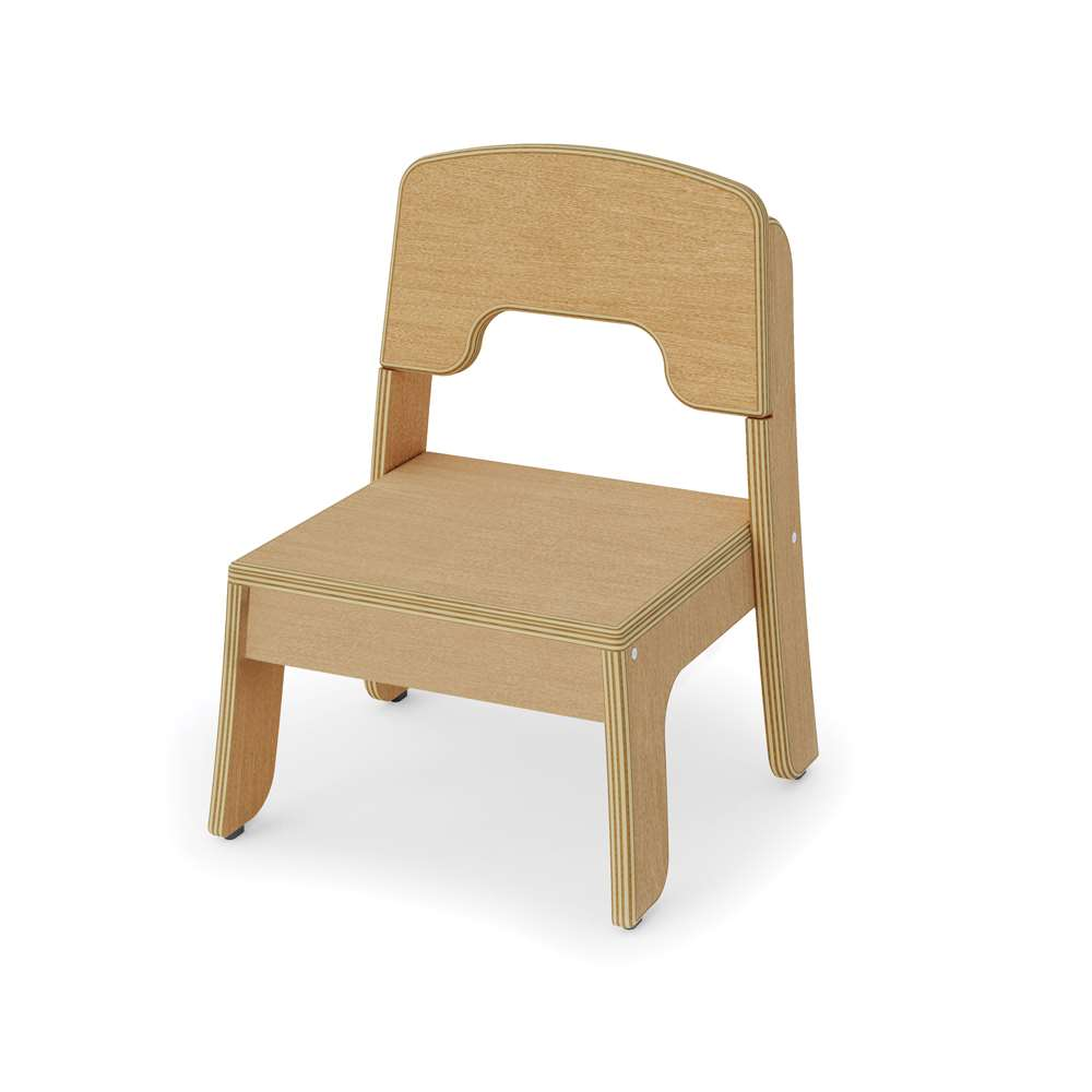 Seoras 8in Birch Classroom Chair - 18.5"H x 14.25"W x 12.5"D