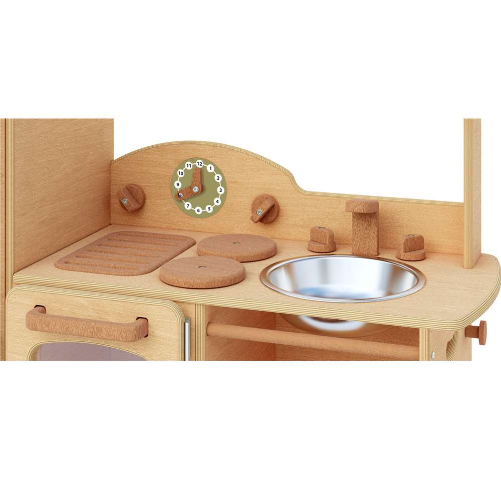 Seoras Kitchen Combo - Preschool (Solid Kickplate) - 41.75"H x 42.5"W x 16.5"D