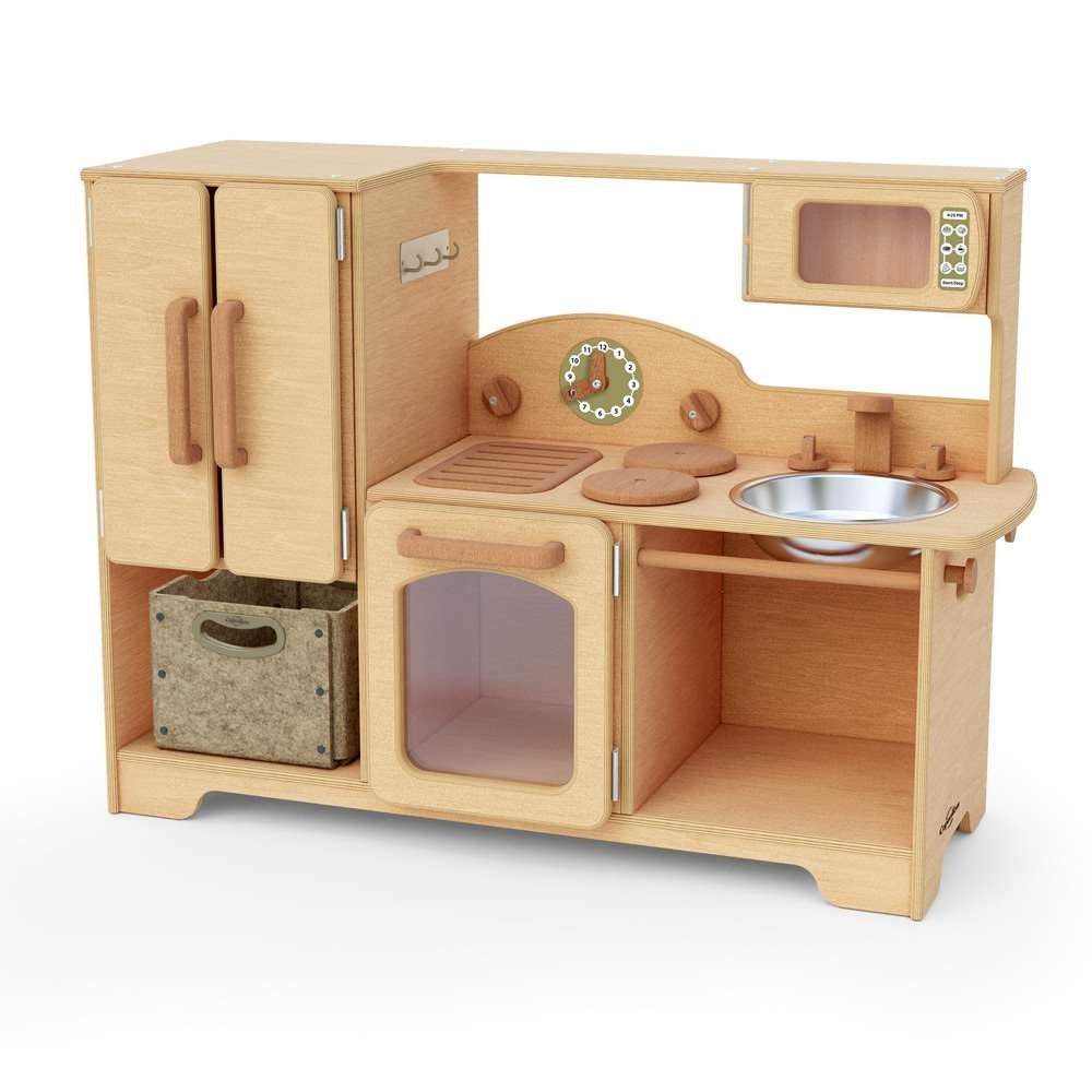 Seoras Kitchen Combo with Softouch Storage Bin - Toddler - 32.75"H x 44.5"W x 18"D