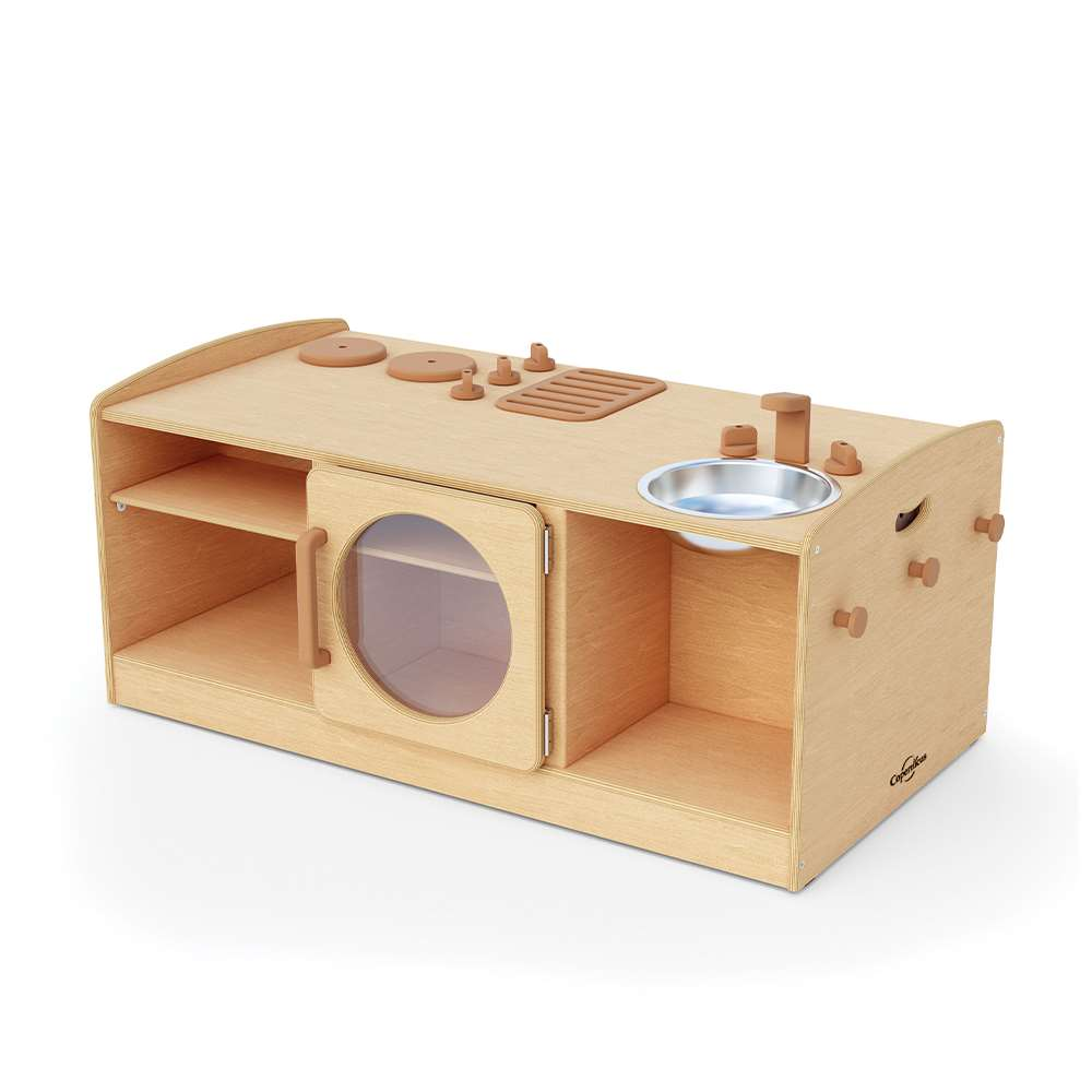 Seoras Kitchen Island - Toddler (Solid Kickplate) - 25.5"H x 47"W x 26"D