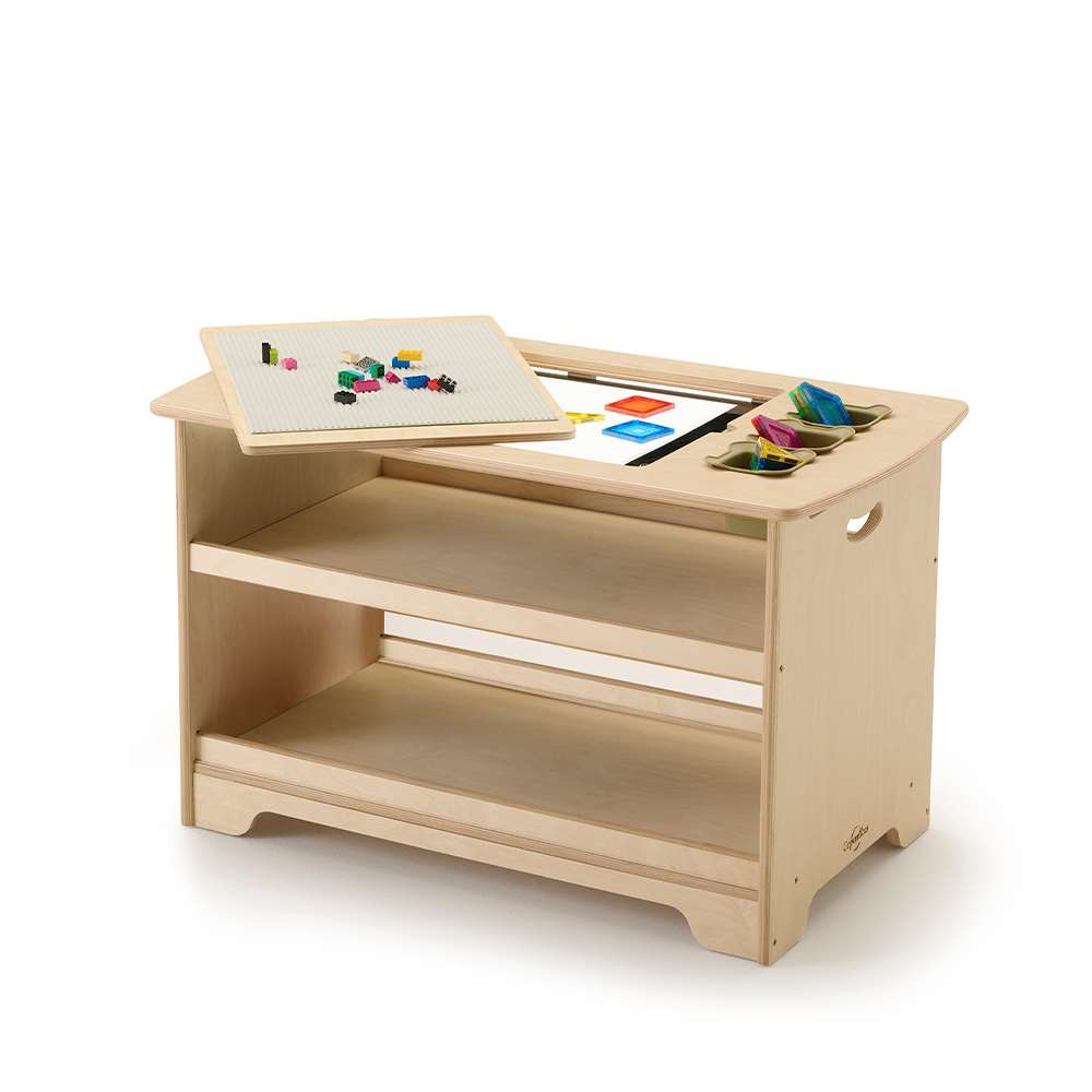 Seoras Birch Sensory Light Table Premium Model - Preschool - 23"H x 38.5"W x 22"D