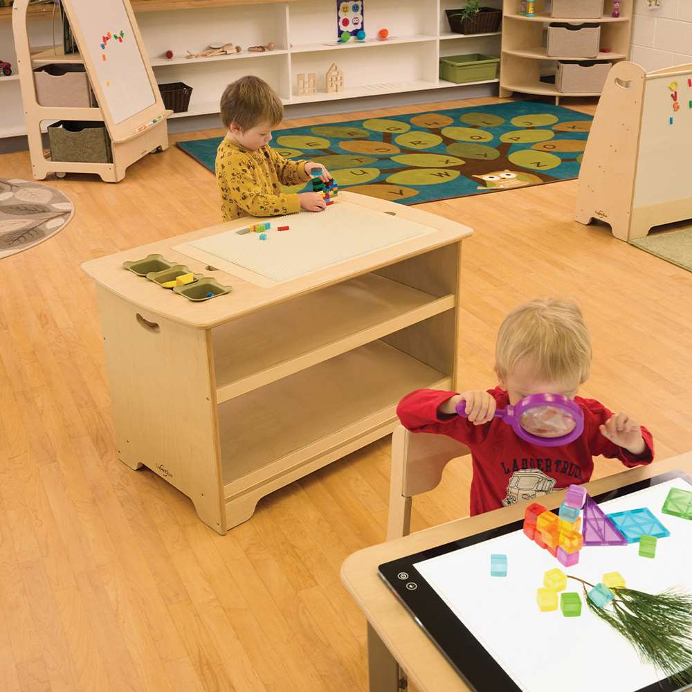 Seoras Birch Sensory Light Table Premium Model - Preschool - 23"H x 38.5"W x 22"D