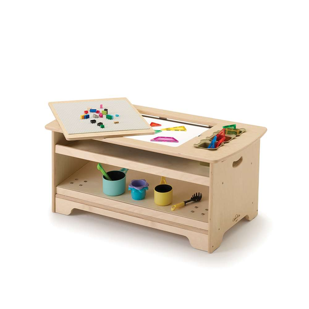 Seoras Birch Sensory Light Table Premium Model - Toddler - 17"H x 38.5"W x 22"D