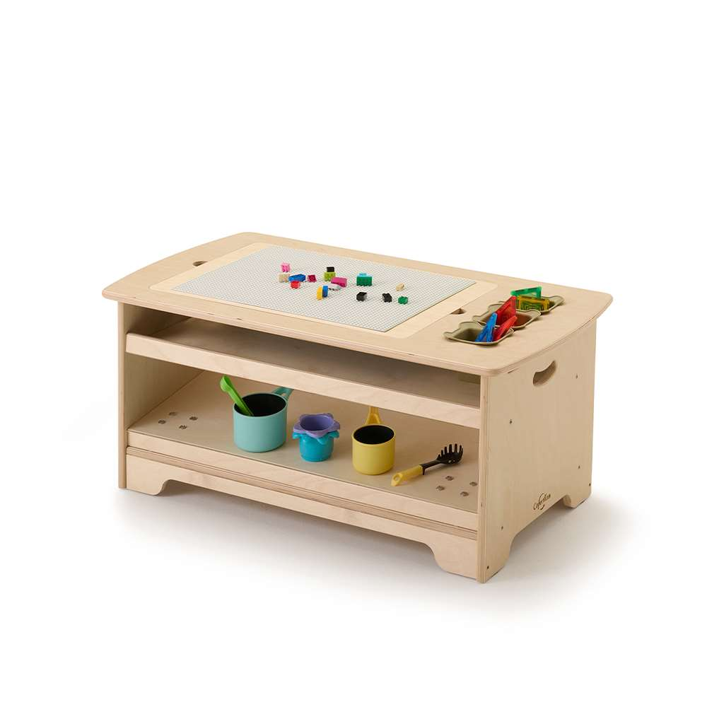 Seoras Birch Sensory Light Table Premium Model - Toddler - 17"H x 38.5"W x 22"D