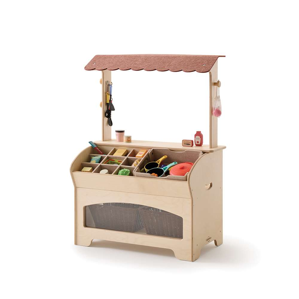 Seoras Birch Market Stand - 45.5"H x 33.5"W x 20"D