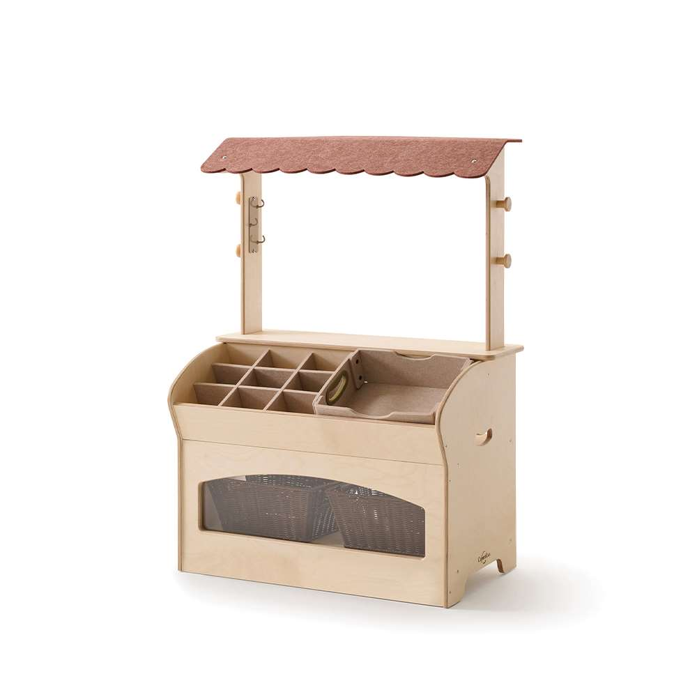 Seoras Birch Market Stand (Solid Kickplate) - 45.5"H x 33.5"W x 20"D