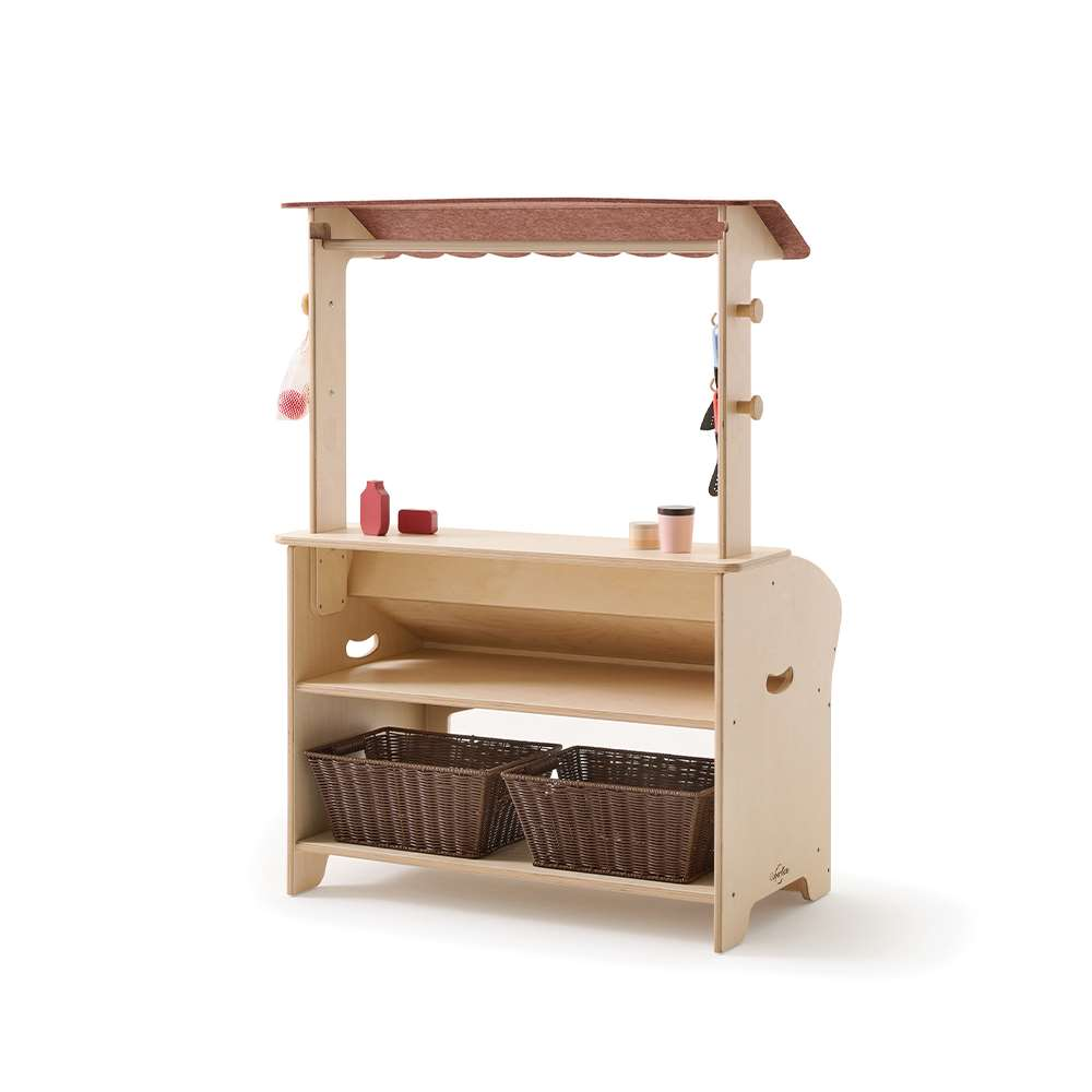 Seoras Birch Market Stand (Solid Kickplate) - 45.5"H x 33.5"W x 20"D