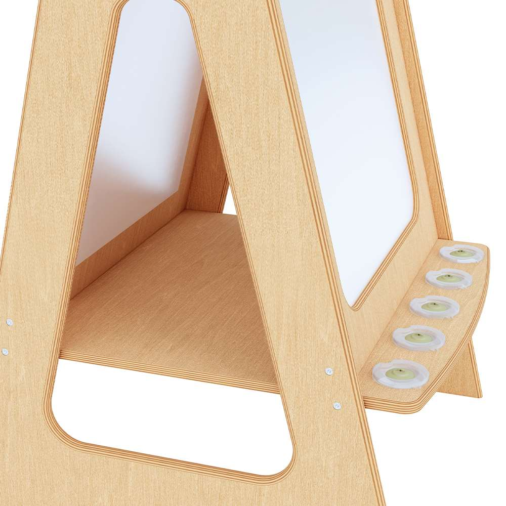 Seoras Birch Double Sided Painting Easel - 44.25"H x 29.25"W x 26.25"D