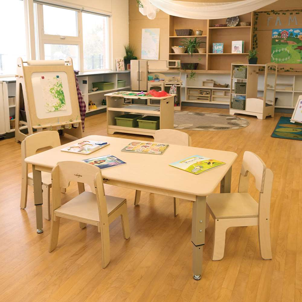 Seoras 10in Birch Classroom Chair (22.5"H x 15.25"W x 13.75"D) - Set of 2