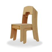 Seoras 12in Birch Classroom Chair ( 26.5"H x 16.25"W x 15"D) - Set of 2
