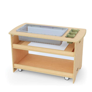 Seoras Birch Sensory Table - Preschool (with Casters) - 23"H x 38.5"W x 21"D
