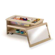 Seoras Birch Sensory Table - Toddler (with Casters) - 17"H x 38.5"W x 21"D