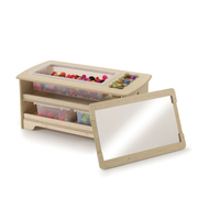 Seoras Birch Sensory Table with Clear Tubs - Toddler - 17"H x 38.5"W x 21"D