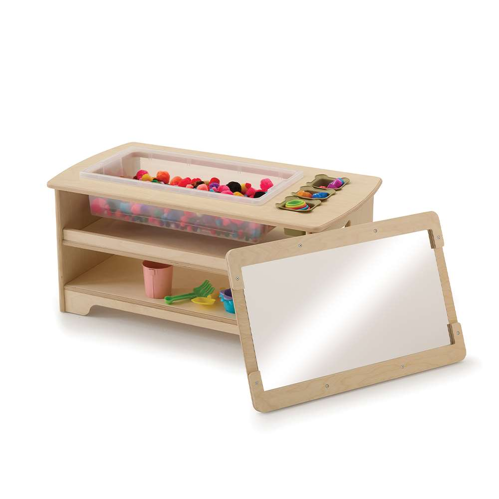 Seoras Birch Sensory Table - Toddler - 17"H x 38.5"W x 21"D