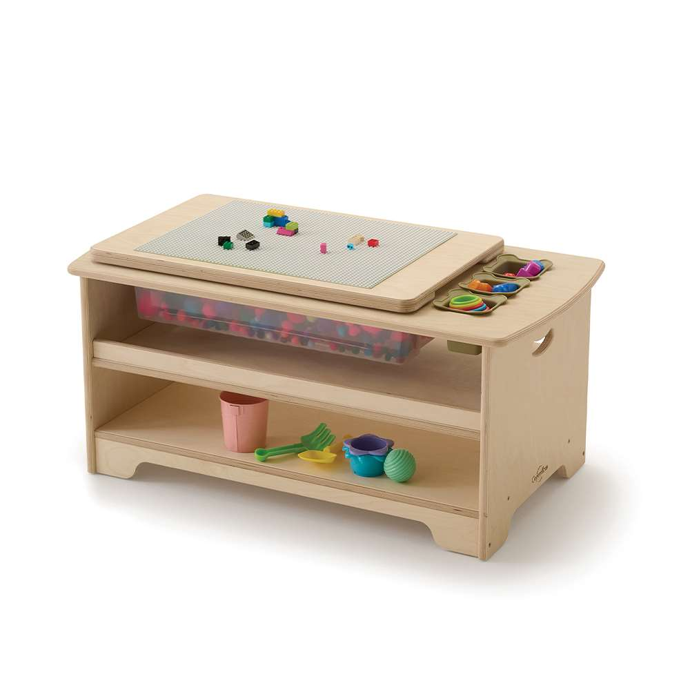 Seoras Birch Sensory Table - Toddler - 17"H x 38.5"W x 21"D