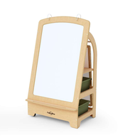 Seoras Birch Teaching Easel with Sage Tubs - 54"H x 31.25"W x 26.25 (includes AC466)"D