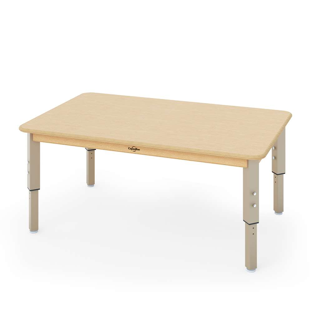 Seoras 47in x 30in Birch Adjustable Activity Table - Rectangle (flat-packed) - 15-20"H x 30"W x 47"D