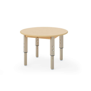 Seoras 30in Birch Adjustable Activity Table - Round (flat-packed) - 15-24"H x 30"W x 47"D