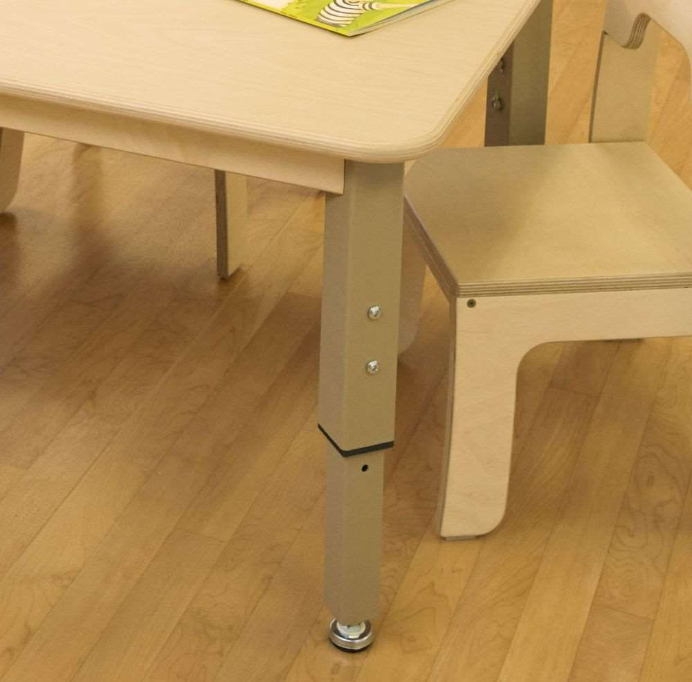 Seoras 30in x 30in Adjustable Activity Table - Square (flat-packed) - 15-26"H x 30"W x 47"D