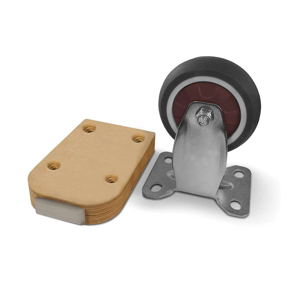 Tilt and Go Caster Kit for Birch Shelving - Set of 2