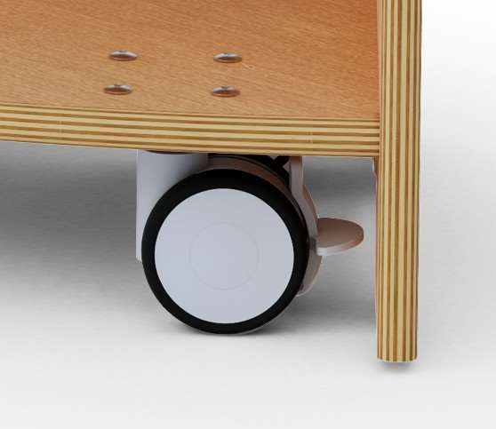 Caster Kit for 45 Degree Curved Corner Shelf - Set of 4