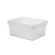 Clear Large Open Tub Kit - Set of 2 (Each: 6"H x 12.5"W x 15.75"D)
