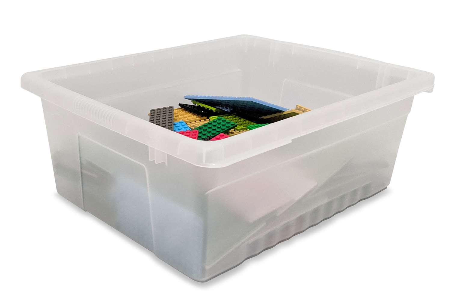 Clear Large Open Tub Kit - Set of 6 (Each: 6"H x 12.5"W x 15.75"D)