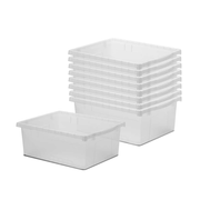Clear Large Open Tub Kit - Set of 9 (Each: 6"H x 12.5"W x 15.75"D)