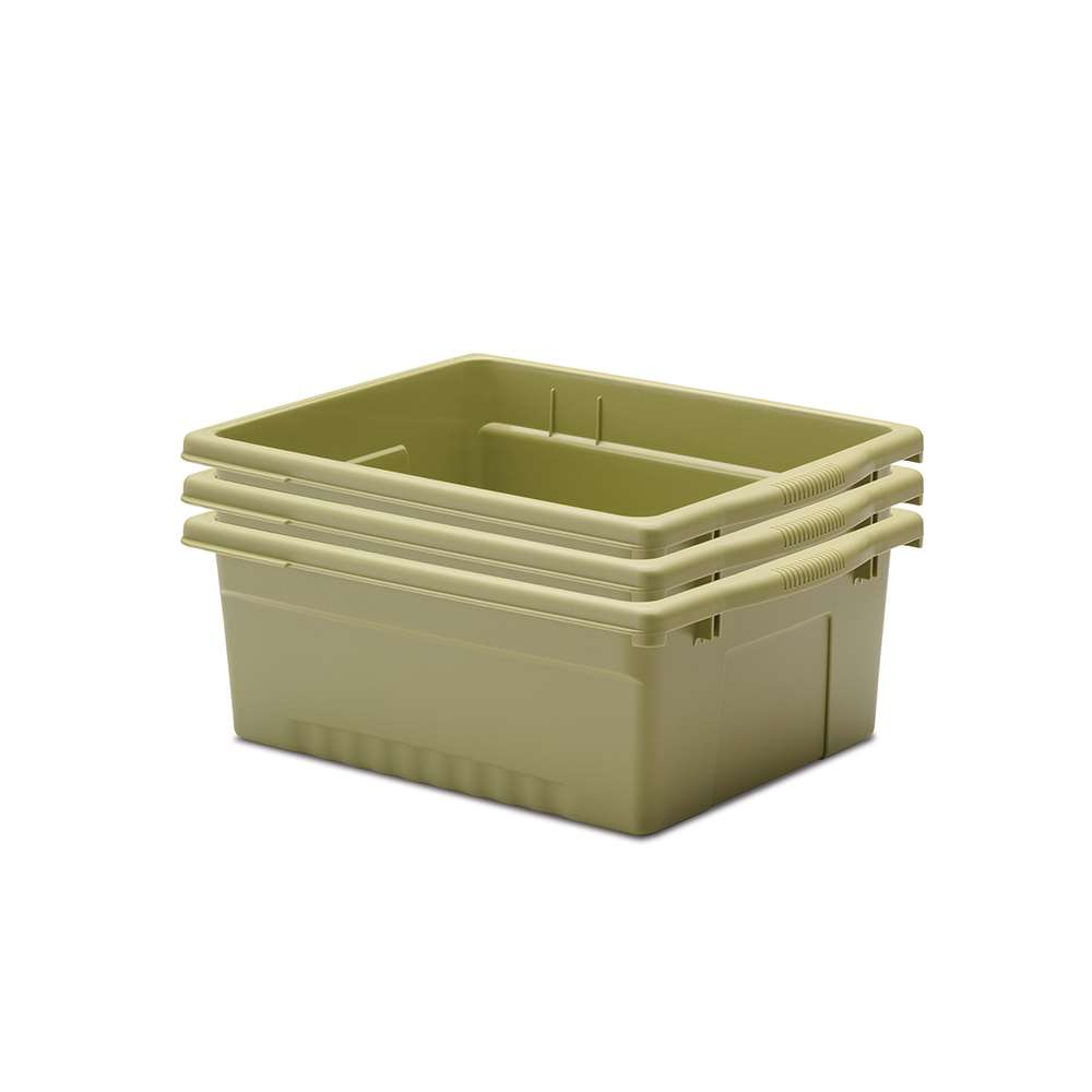 Sage Large Open Tub Kit - Set of 3 (Each: 6"H x 12.5"W x 15.75"D)