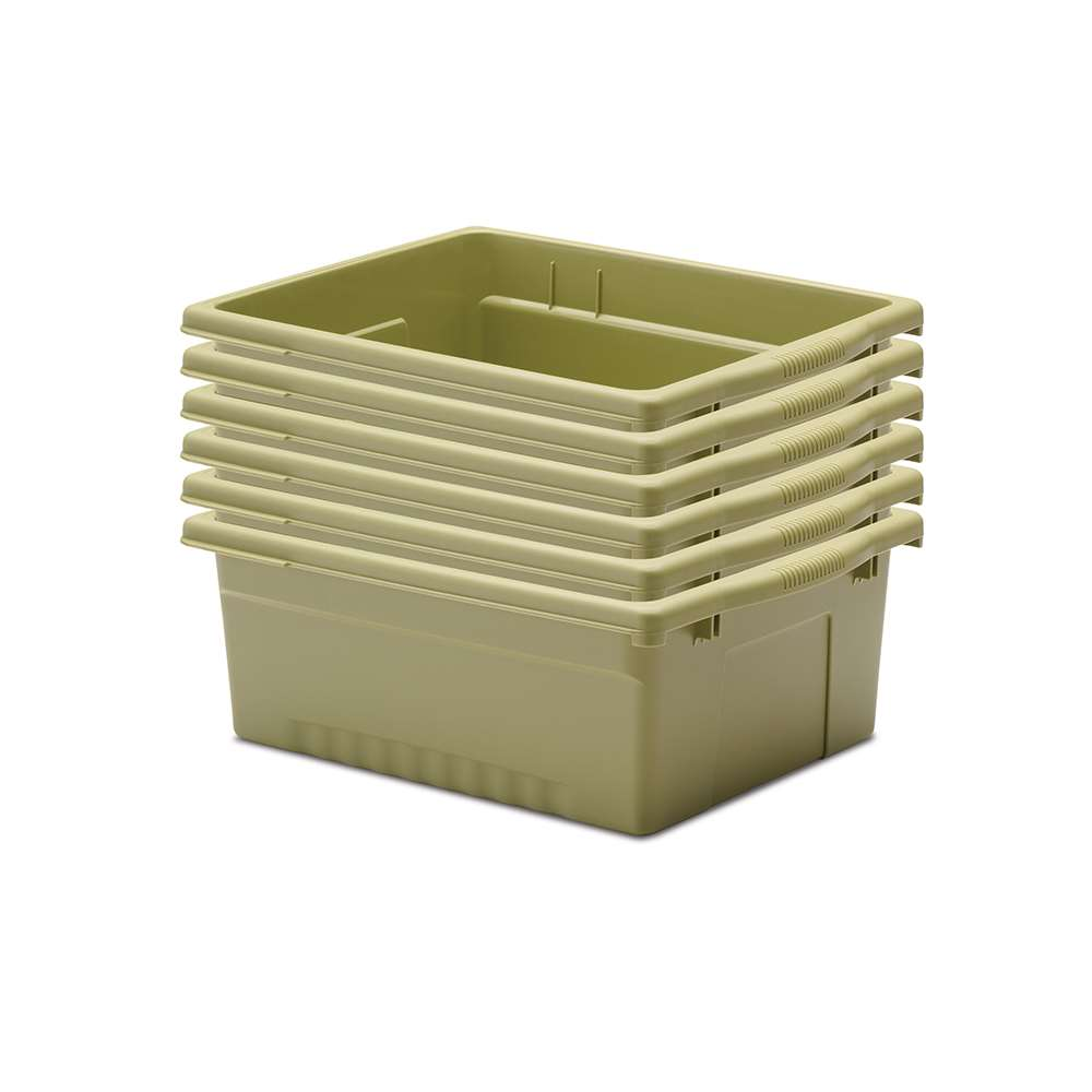 Sage Large Open Tub Kit - Set of 6 (Each: 6"H x 12.5"W x 15.75"D)