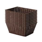 Wicker Basket Kit - Set of 9 (Each: 6.25"H x 14"W x 10.25"D)