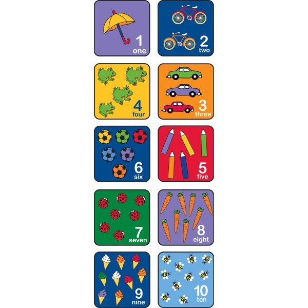 Let's Learn How to Count Seating Squares - Set of 10